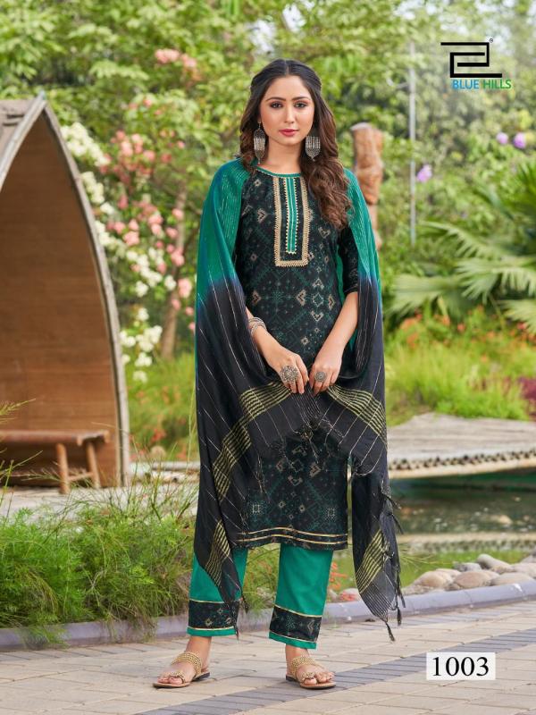 Blue Hills Lockup 1 Kurti Bottom Dupatta Collection